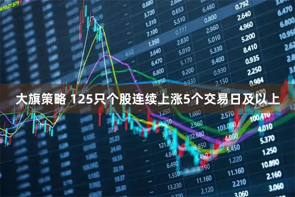 大旗策略 125只个股连续上涨5个交易日及以上